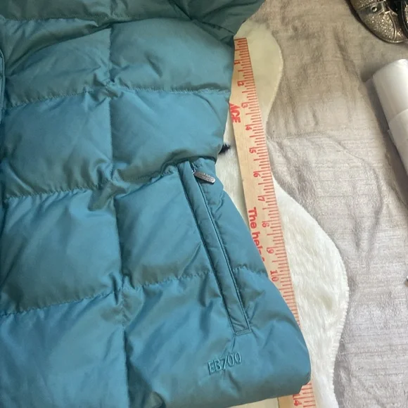 Eddie Bauer EB700 Sz SP Emerald Green Goose Down Puffer Woman’s Jacket - Picture 9 of 11